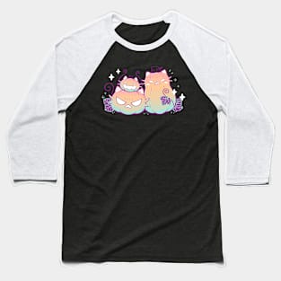 Pumpkin Cats Baseball T-Shirt